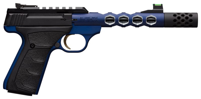 Browning Plus Series .22LR Semi-Auto Pistol with Threaded Barrel and Fiber Optic Sights
