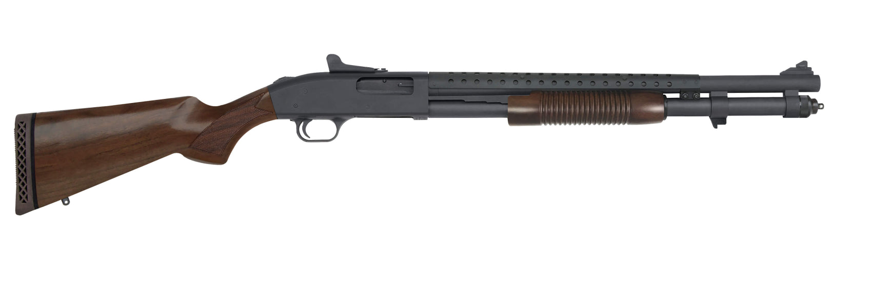 Mossberg 590A1 Retro 12 Gauge Shotgun with 20-inch Parkerized Heavy Wall Barrel and Walnut Stock