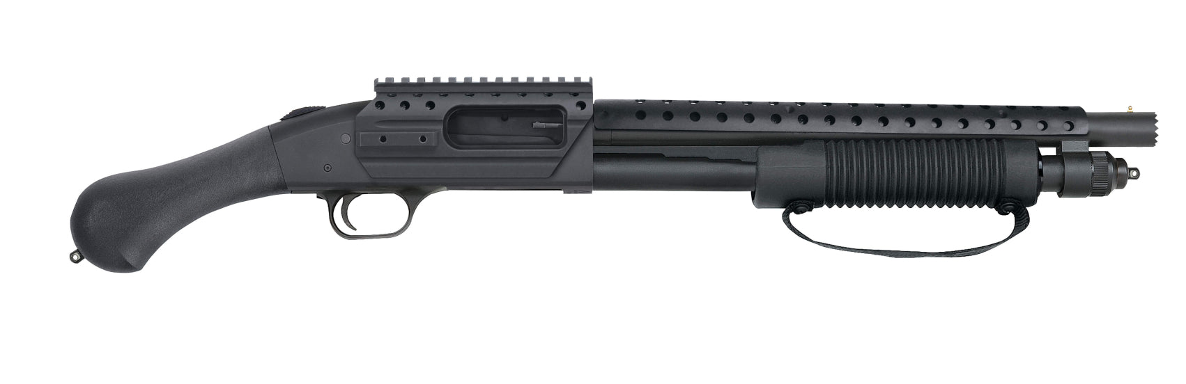 Mossberg 590 Security Shockwave SPX 12 Gauge Pump Shotgun with 14.375-inch Matte Blued Barrel and Synthetic Raptor Grip Stock