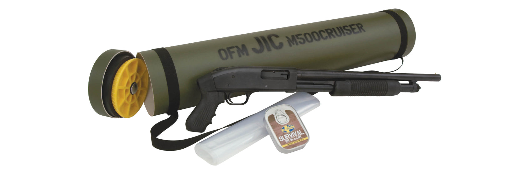 Mossberg 500 JIC Pistol Grip 12 Gauge Pump Action Shotgun with 18.5 Inch Barrel and Accessories Kit
