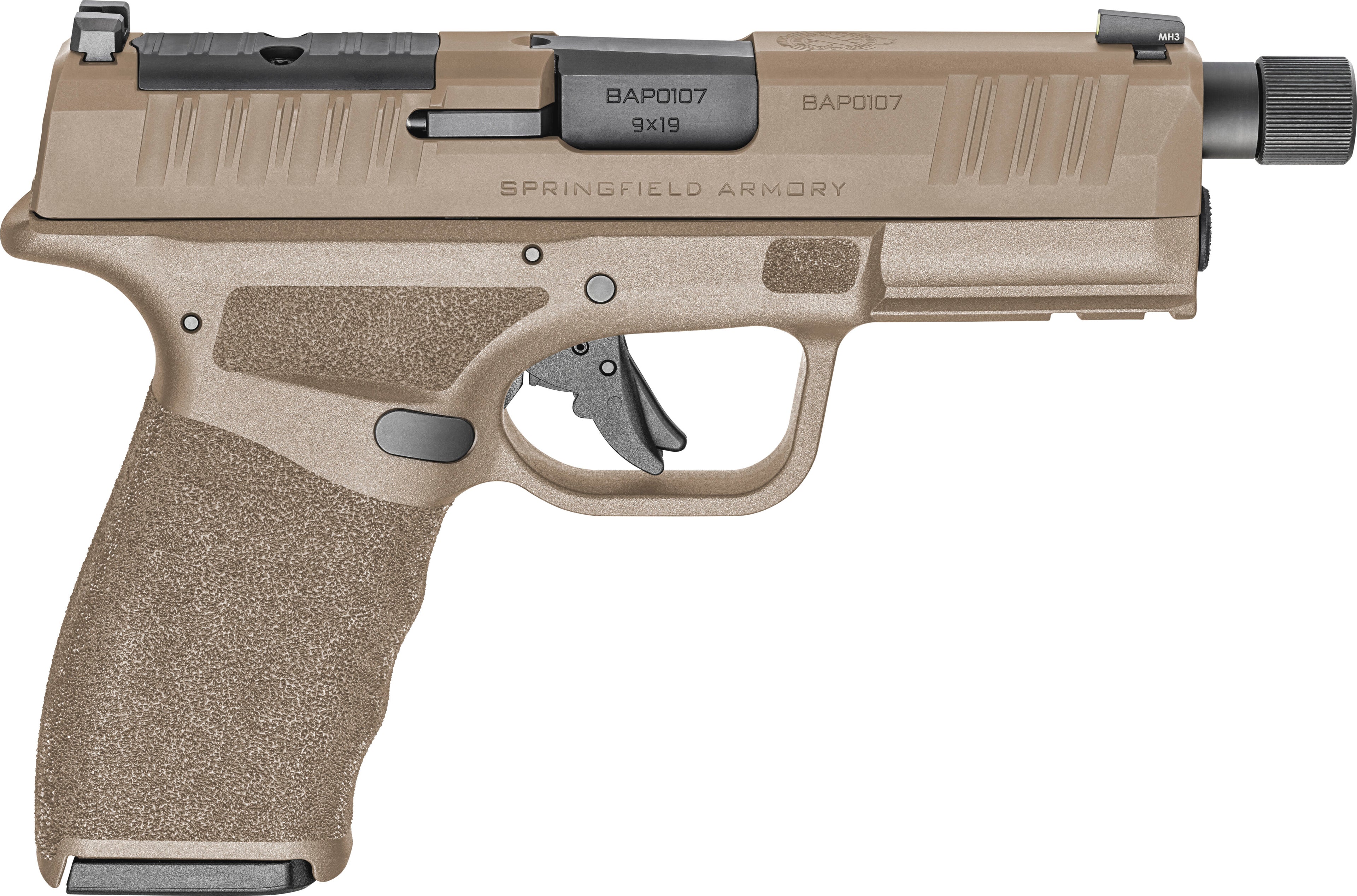 Springfield Armory Hellcat Pro Compact OSP 9mm Pistol with Flat Dark Earth Finish and Two Magazines