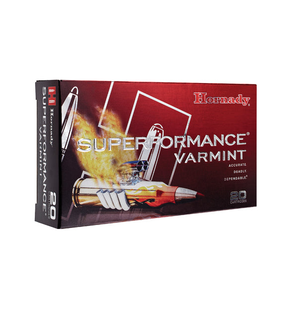 Hornady 243 WSSM 75 Grain V-Max Polymer Tipped Rifle Ammunition, 20 Rounds per Box