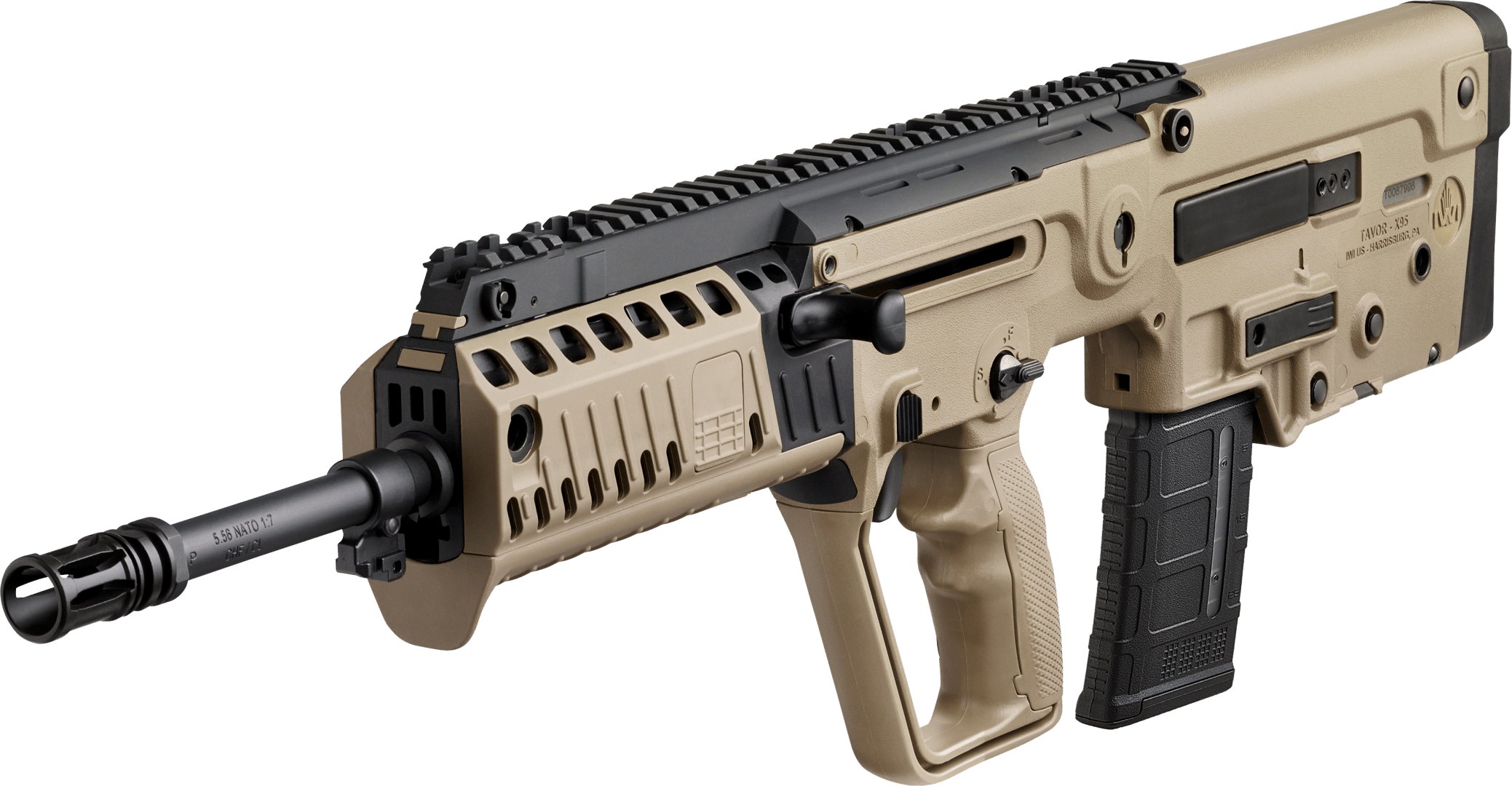 IWI TAVOR X95 5.56 NATO Bullpup Rifle with 18.5-Inch Barrel and Flat Dark Earth Finish