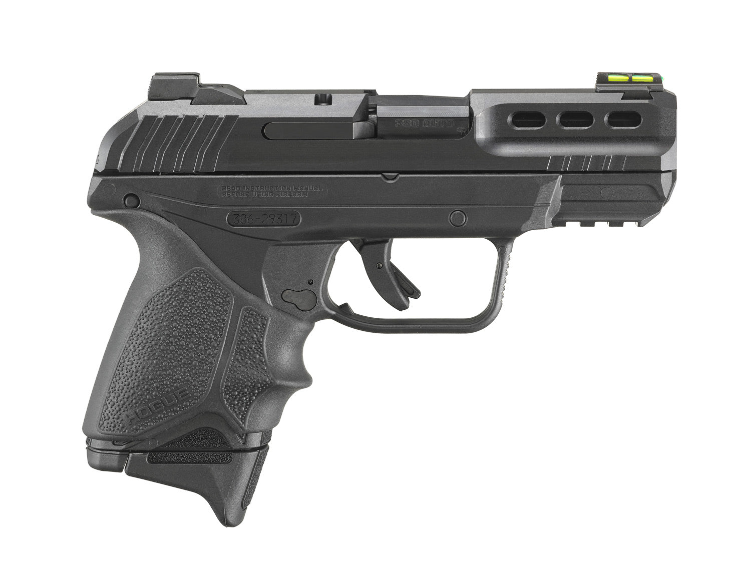 Ruger Security-380 with Hogue Grip Sleeve - Compact .380 ACP Semi-Automatic Handgun with 3 Magazines