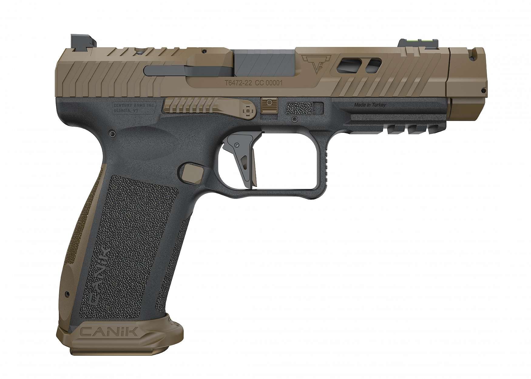 Canik Century TTI Combat 9mm Pistol with 4.6-Inch Barrel and 18-Round Capacity