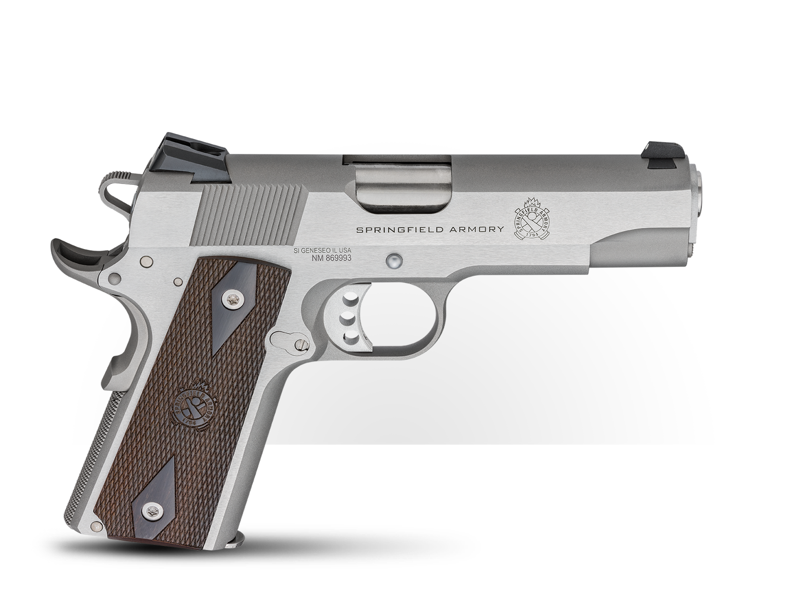 Springfield Armory 1911 Garrison 4.25-Inch 9mm Stainless Steel Semi-Automatic Pistol, Model PX9417S