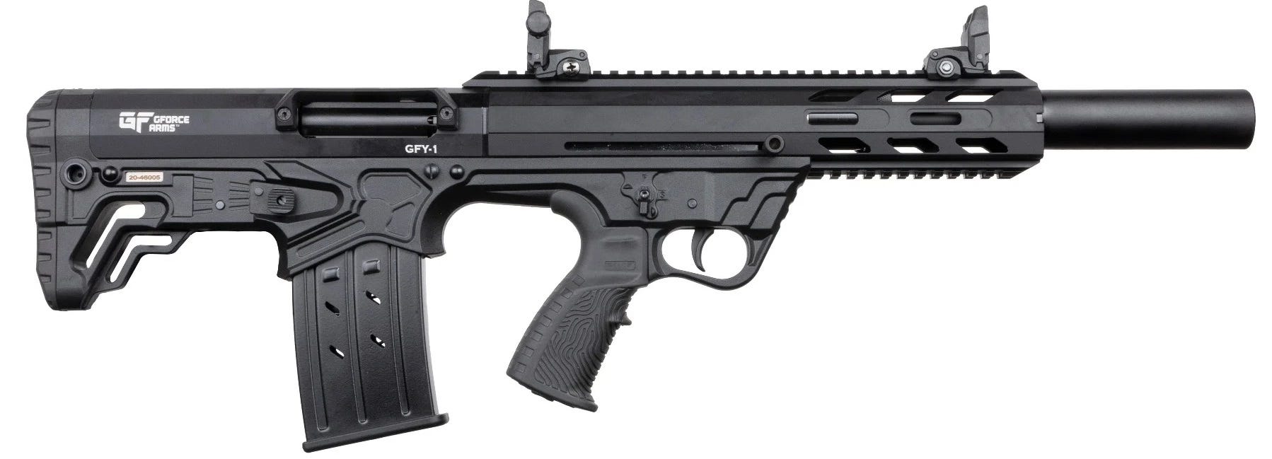 Gforce Arms GFY11220 12 Gauge Pump Action Shotgun with 20-Inch Barrel in Black