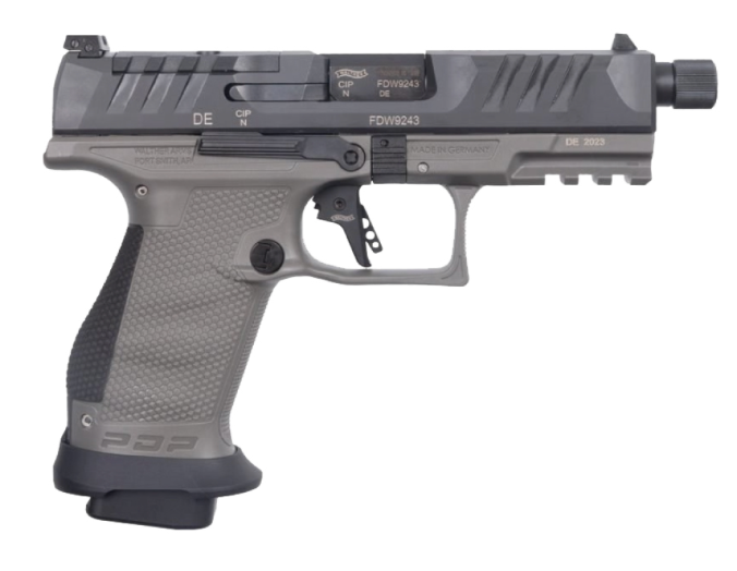 Walther PDP Pro SD Compact 9mm Striker Fire Pistol with 4.6-inch Threaded Barrel and Optics Ready Platform