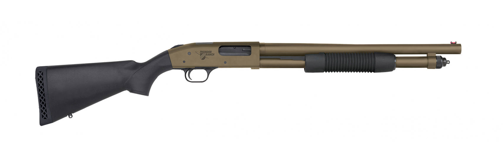 Mossberg 590 Thunder Ranch Pump-Action Shotgun with 18.5-inch Barrel and Brown Cerakote Finish