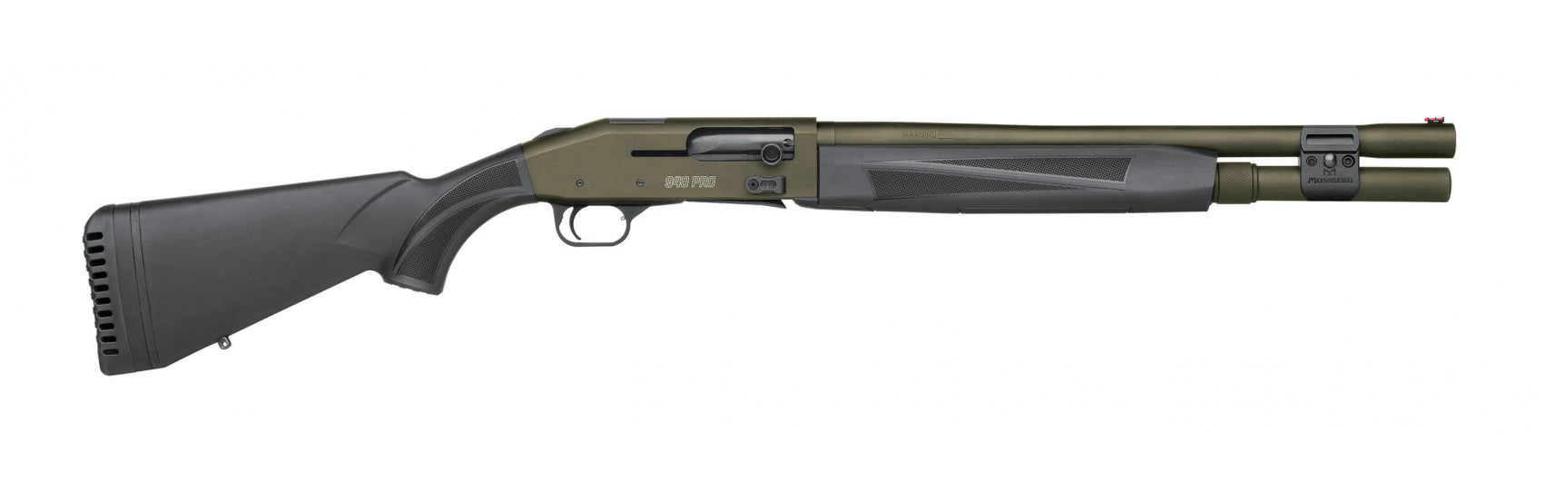 Mossberg 940 Pro Tactical 12 Gauge Semi-Auto Shotgun with 18.5-inch Barrel and Green Finish
