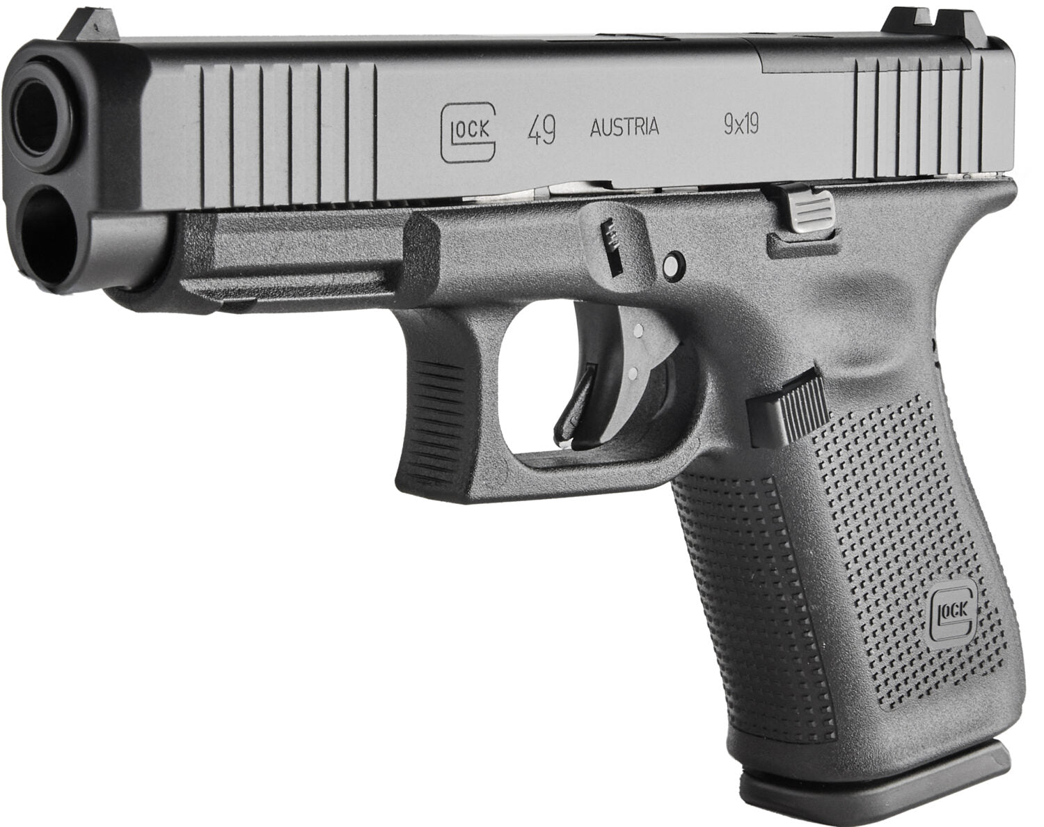 Glock G49 MOS 9mm Compact Pistol with 4.49-inch Barrel and Optics Ready Feature