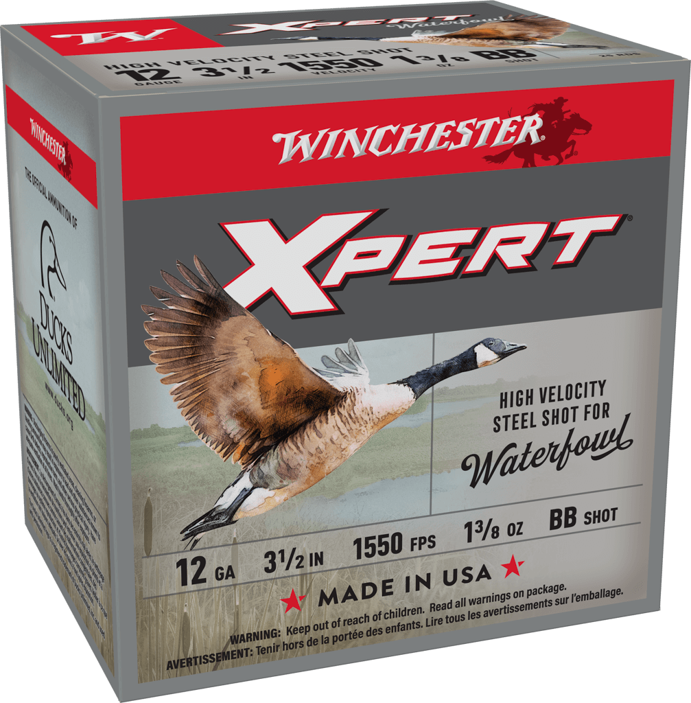 Winchester Ammo Xpert Steel Shot 12 Gauge 3-1/2 Inch 1-3/8 Ounce BB Shot for Waterfowl Hunting