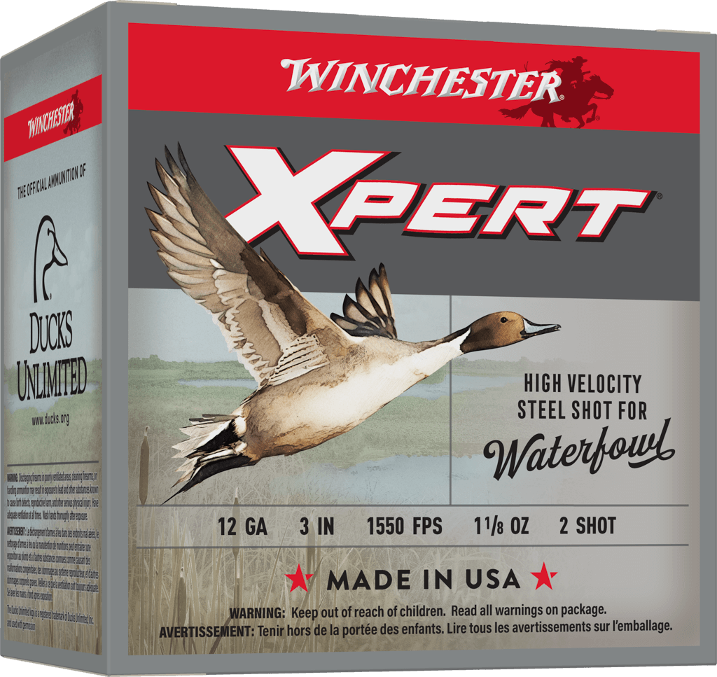 Winchester Ammo Super X Xpert High Velocity 12GA Steel Shot Shells, 3 Inch, 1 1/8 Oz #2 Shot, 25 Rounds per Box