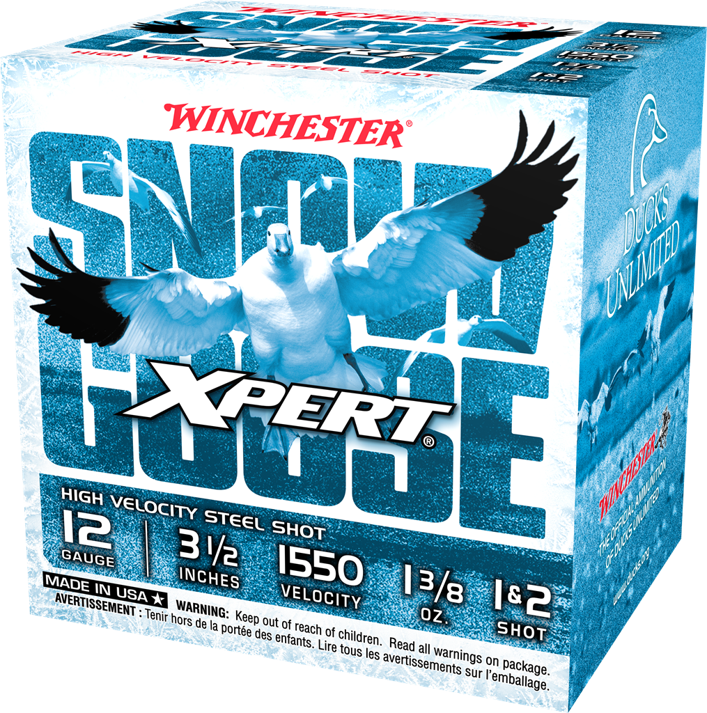 Winchester Ammo Xpert Snow Goose High Velocity 12 Gauge 3-1/2 Inch Shotshells with Steel Shot (25 Rounds)