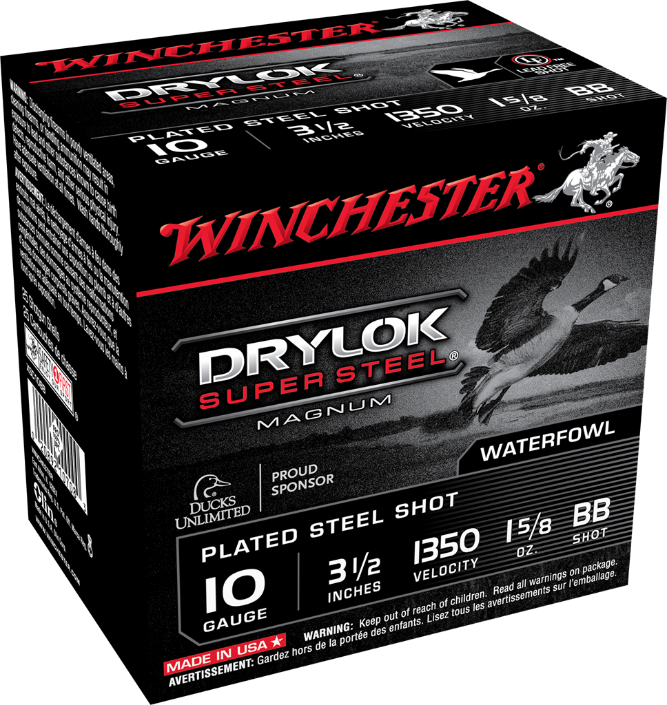 Winchester Ammo XSC10BB 10 Gauge Steel Shot Waterfowl Hunting Shotshells - 1 5/8 oz BB Steel Shot, 1350 FPS, 25 Rounds per Box