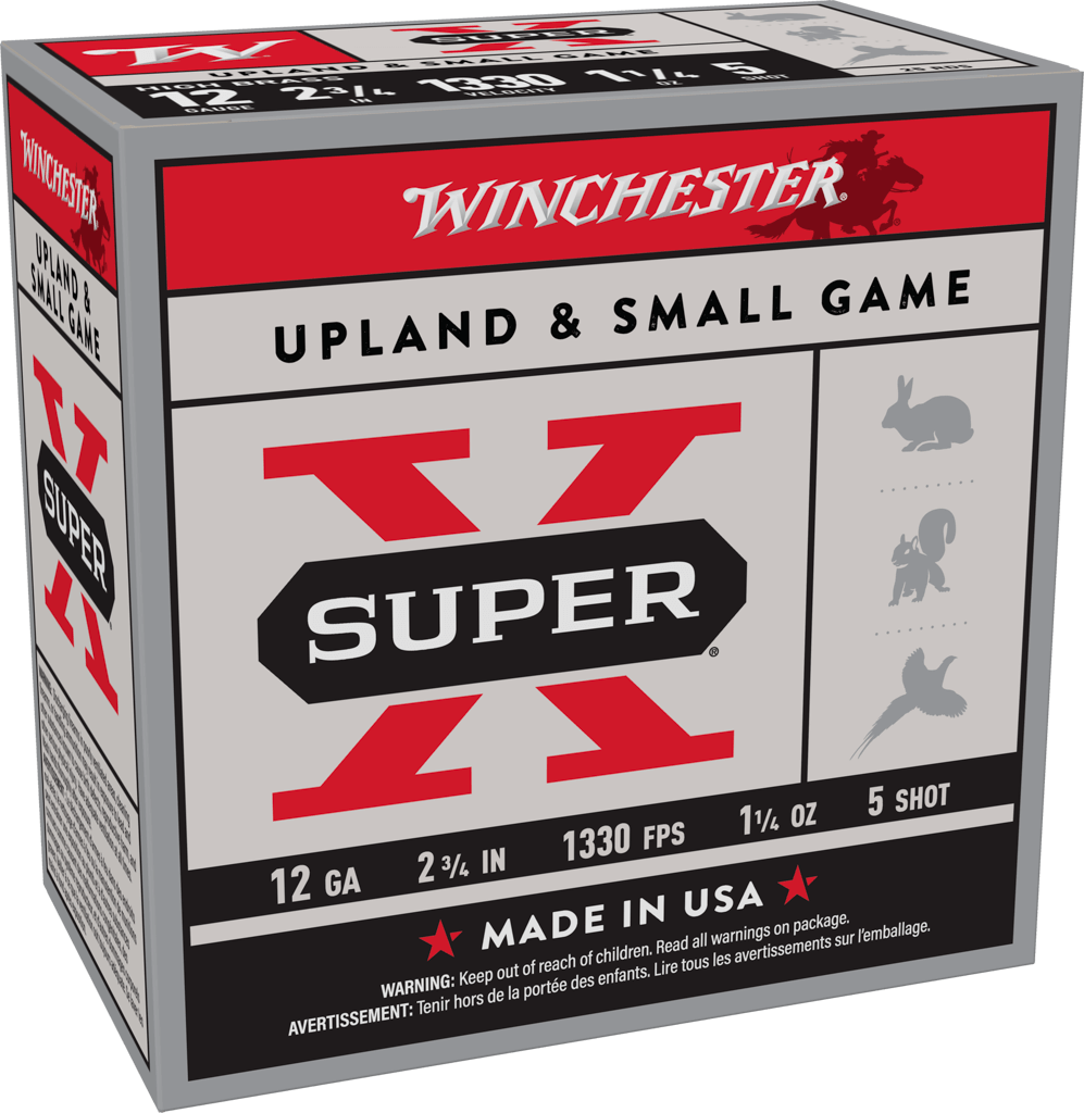 Winchester Ammo X125 12 Gauge Game Load Shotshell for Upland Hunting, 1-1/4 oz Lead Shot, 25 Rounds