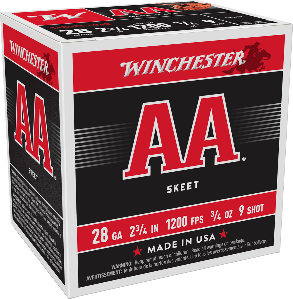 Winchester Ammo AA 28 Gauge 2-3/4 Inch 3/4 Ounce #9 Shot Target Shotshell
