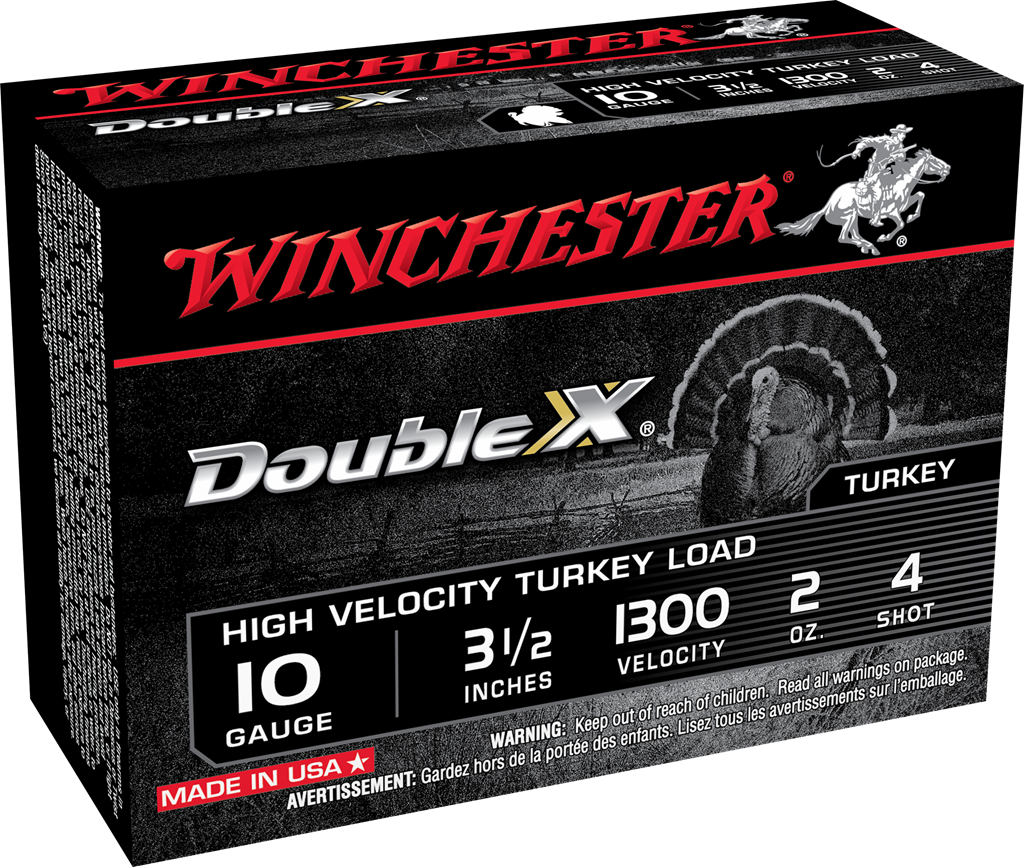 Winchester Ammo Double X High Velocity Turkey 10 Gauge 3.5 Inch 2 oz #4 Shot