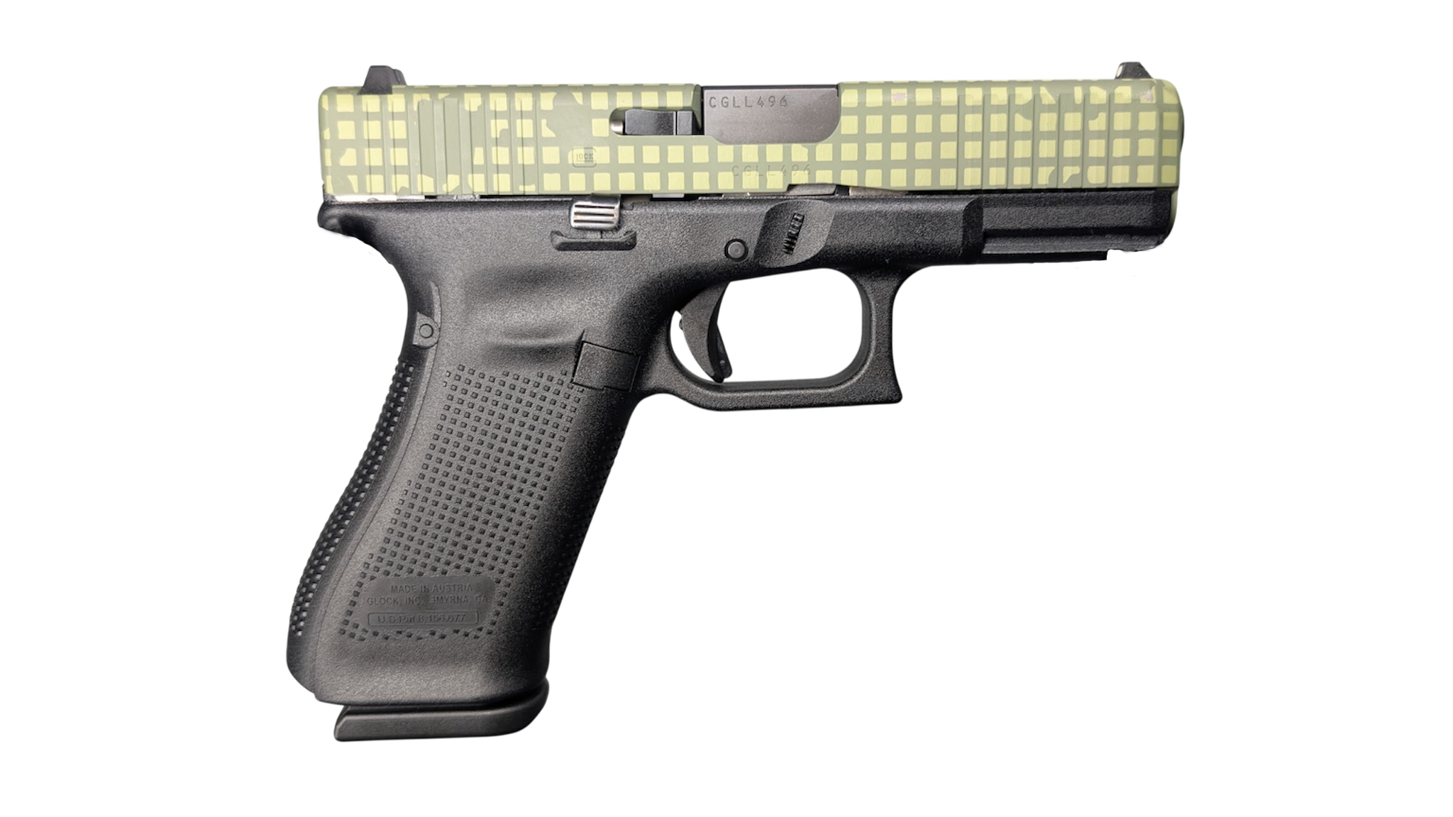 Glock GLOCK 45 V DNC 9mm Pistol with 4-Inch Barrel and Green Slide