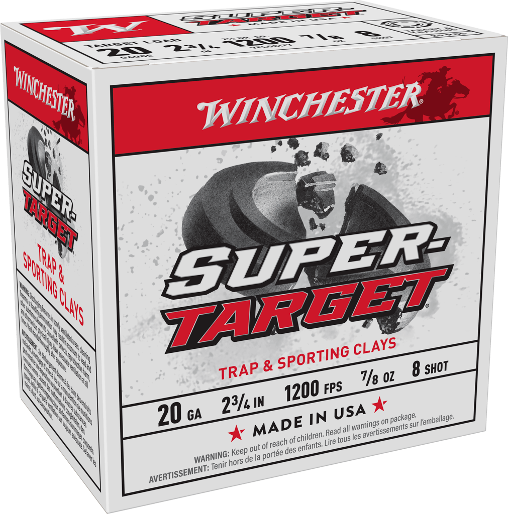 Winchester Ammo 20 Gauge 2-3/4 Inch Heavy Shotshell with 8 Shot, 7/8 Oz, 1200 FPS, 25 Rounds