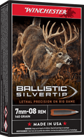 Winchester Ammo 7mm-08 Remington 140 Grain Ballistic Silvertip Polymer Tip Ammo - 20 Rounds