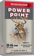 Winchester Super X Power Point 30-06 Springfield 180 Grain Centerfire Hunting Ammunition, 20 Rounds per Box