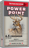 Winchester Ammo Super X Power Point 6.5 Creedmoor 129-Grain Centerfire Rifle Ammunition - 20 Rounds