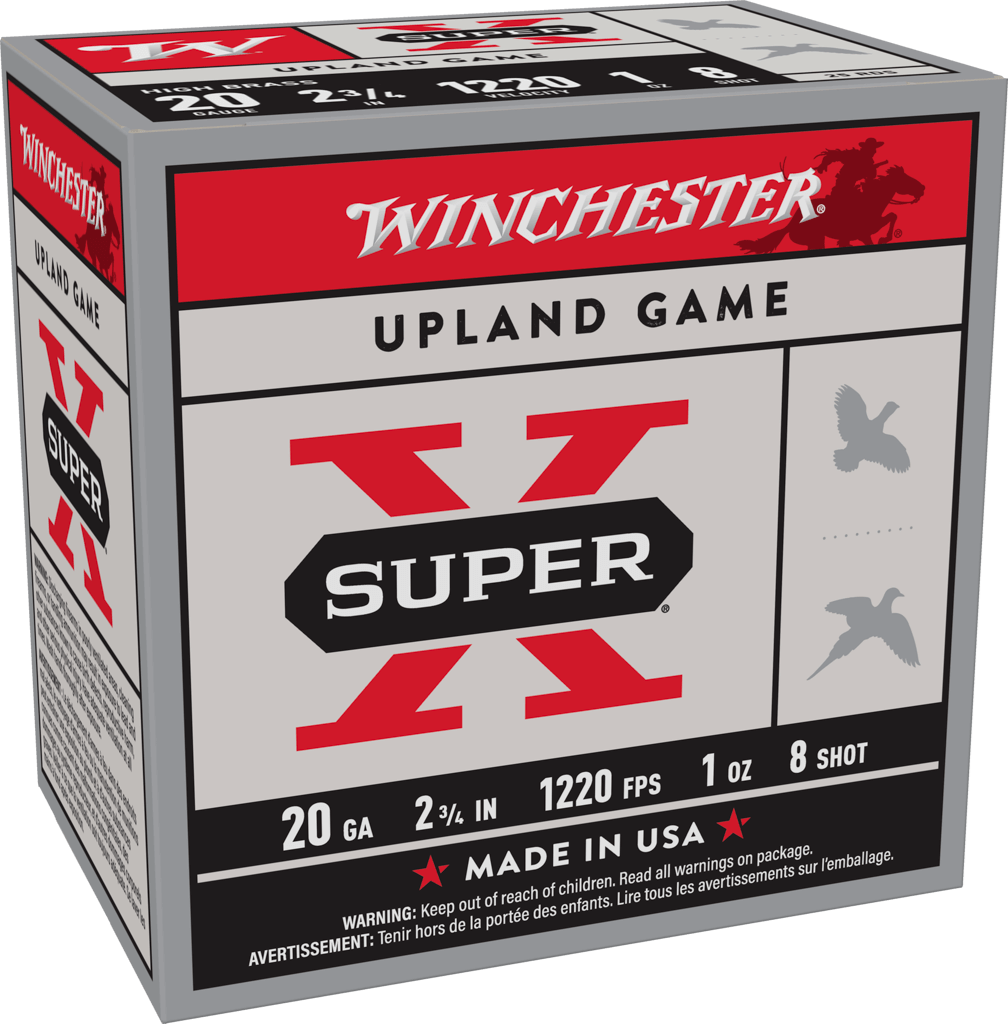 Winchester Ammo X208 Heavy Game Load 20 Gauge Upland Hunting Shotshells, 2.75 Inch, 1 Ounce, 8 Shot