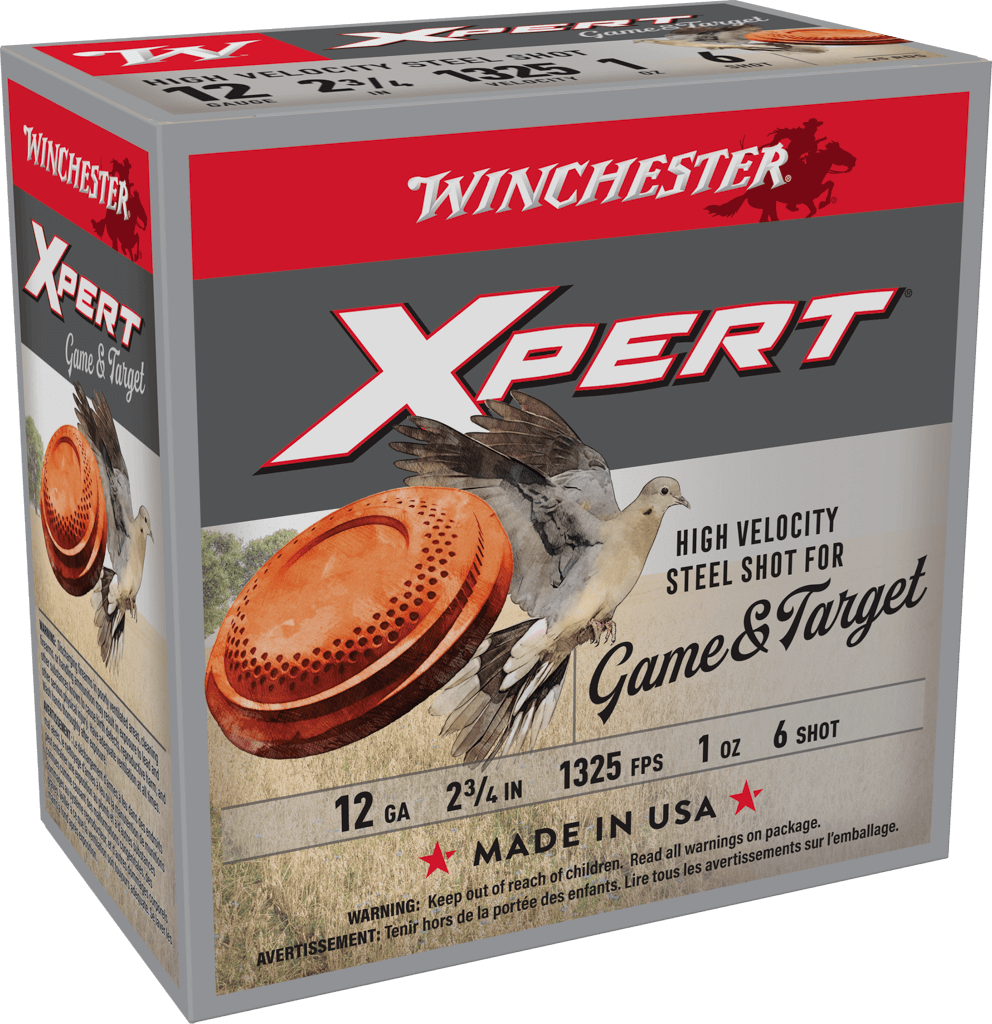Winchester Ammo Xpert 12 Gauge Steel Shotshells, 1 oz #6, 25 Rounds