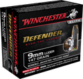 Winchester Ammo PDX1 Defender 9mm 147-Grain Bonded Jacketed Hollow Point Ammunition