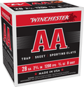 Winchester Ammo AA 28 Gauge 2-3/4 Inch 3/4 oz #8 Shotshell - 25 Rounds per Box