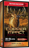 Winchester Ammo Copper Impact 30-06 Springfield 180-Grain Lead-Free Hunting Rounds (20 Rounds)
