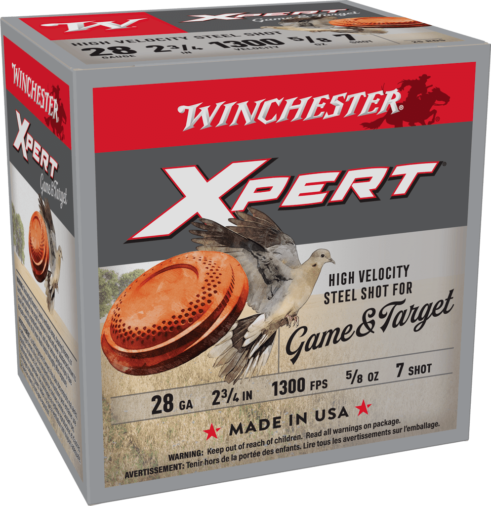 Winchester Ammo Xpert Steel 28 Gauge 2-3/4 inch #7 Shot for Waterfowl Hunting