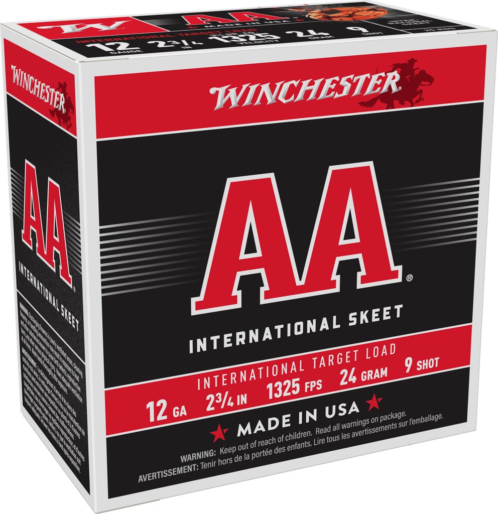 Winchester Ammo 12 Gauge 2-3/4 inch International Target #9 Shot, 7/8 oz, 25 Rounds