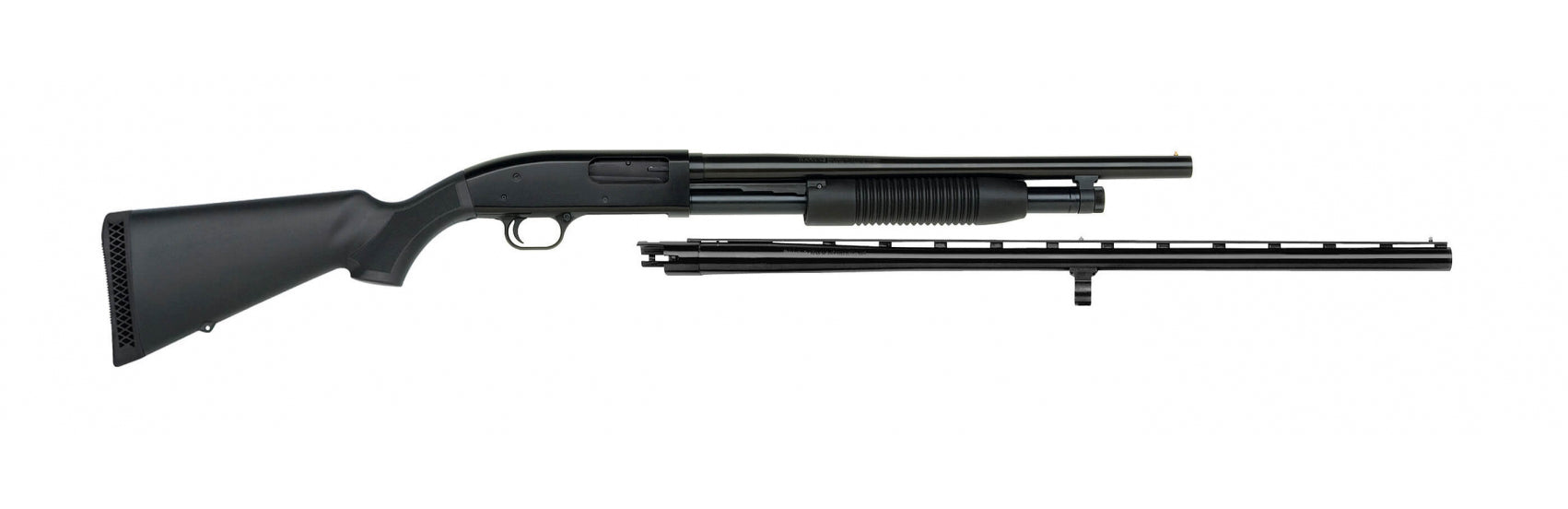 Mossberg Maverick 88 Security Combo 12 Gauge Shotgun with 18.5-inch and 28-inch Barrels, Black Synthetic Stock