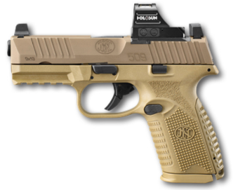 FN 509M MRD with Holosun HS407C FDE 9mm Semi-Auto Pistol with Optic Ready Slide and 2 Magazines