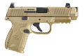 FN 509 Compact MRD Compensated 9mm Pistol with Flat Dark Earth Finish and Two Magazines