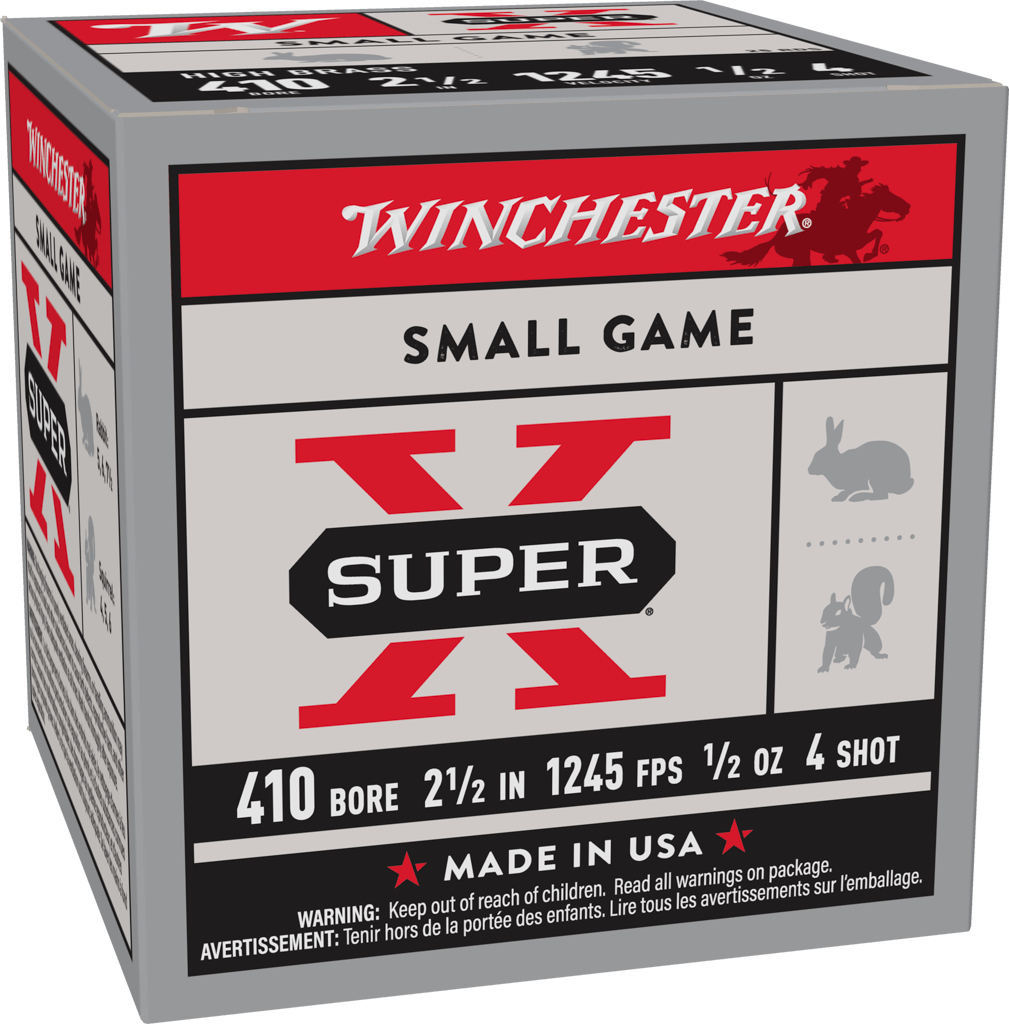 Winchester Ammo Heavy Game Load 410 Gauge 1/2 oz #4 Shotshells - X414