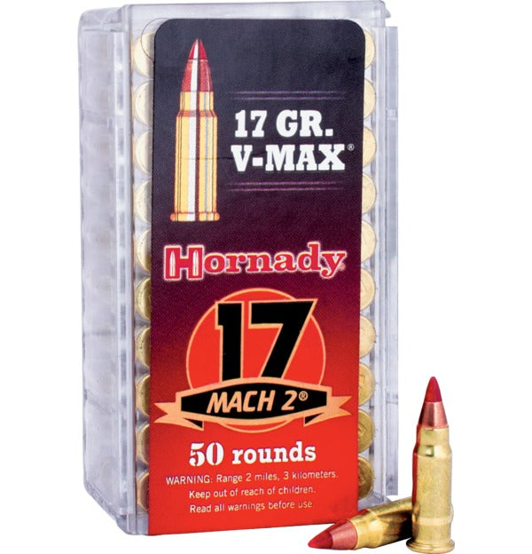 Hornady Varmint Express .17 Mach 2 17 Grain V-Max Ammo - 50 Rounds