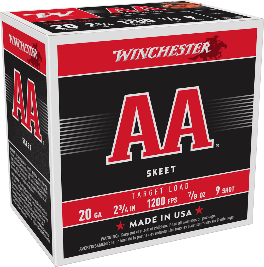 Winchester Ammo AA209 Skeet LD 20 Gauge 7/8 oz 9 Shot, 25 Rounds