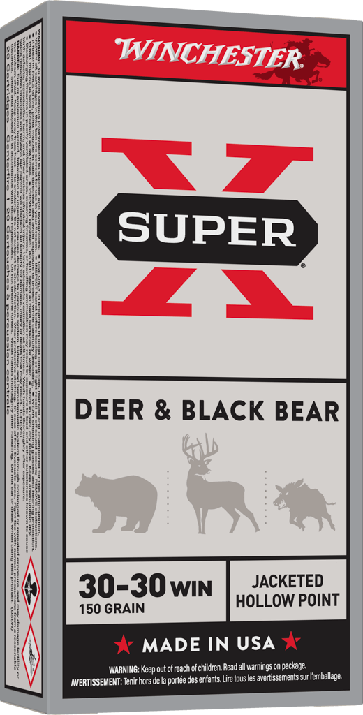 Winchester Ammo Super X Power Point .30-30 Winchester 150 Grain Jacketed Hollow Point – 20 Rounds per Box
