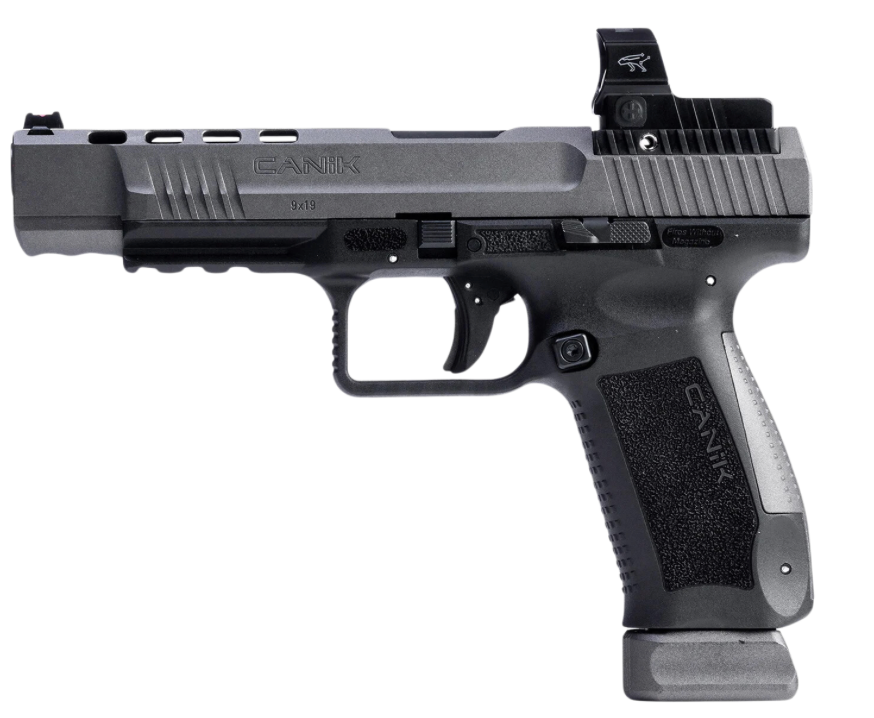 Canik TP9SFX Tungsten Gray 9mm Striker-Fired Pistol with Optic Ready Slide and 20-Round Magazines