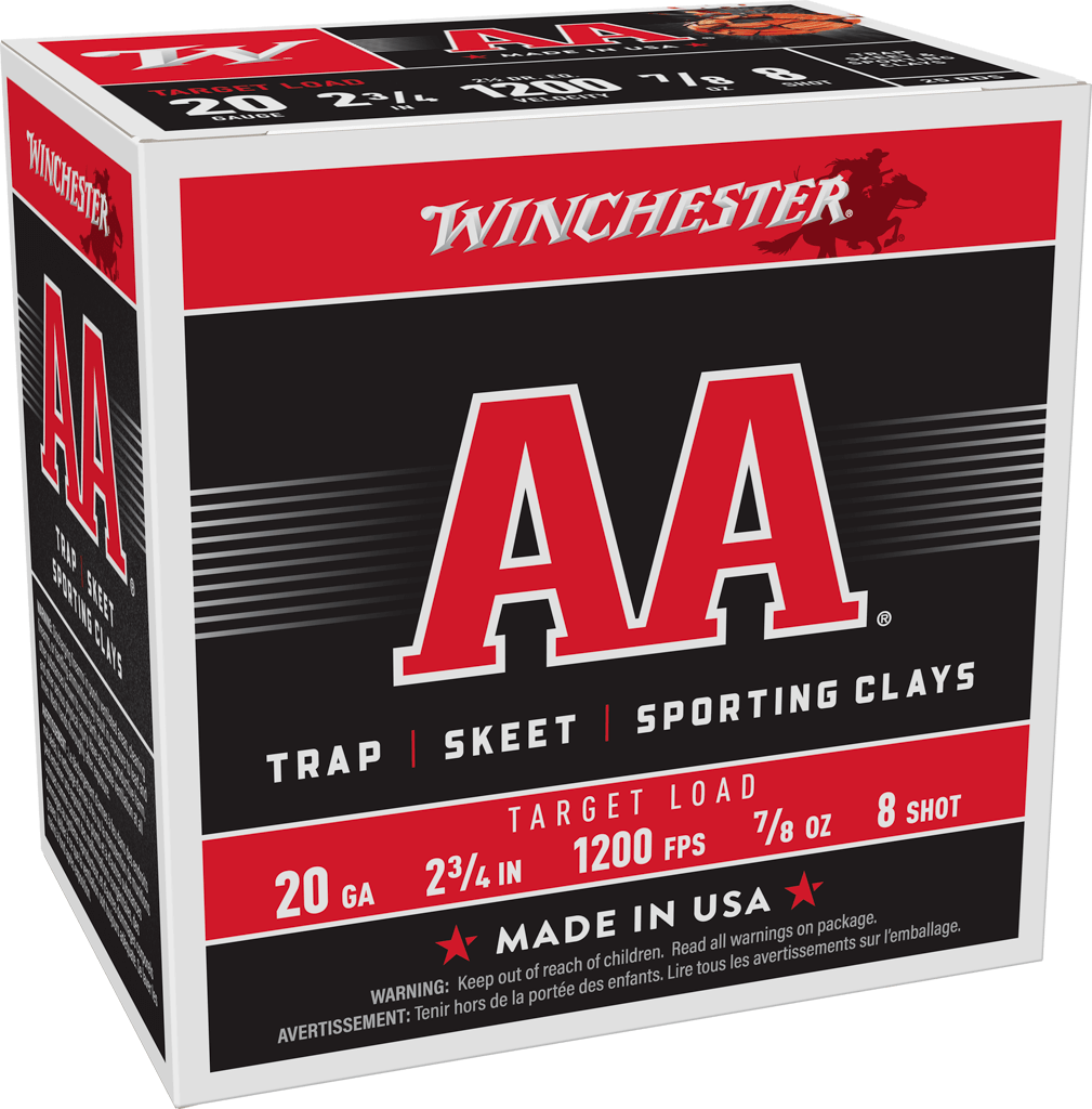 Winchester Ammo AA Skeet LD 20 Gauge 2 3/4 inch 8 Shot - 25 Rounds