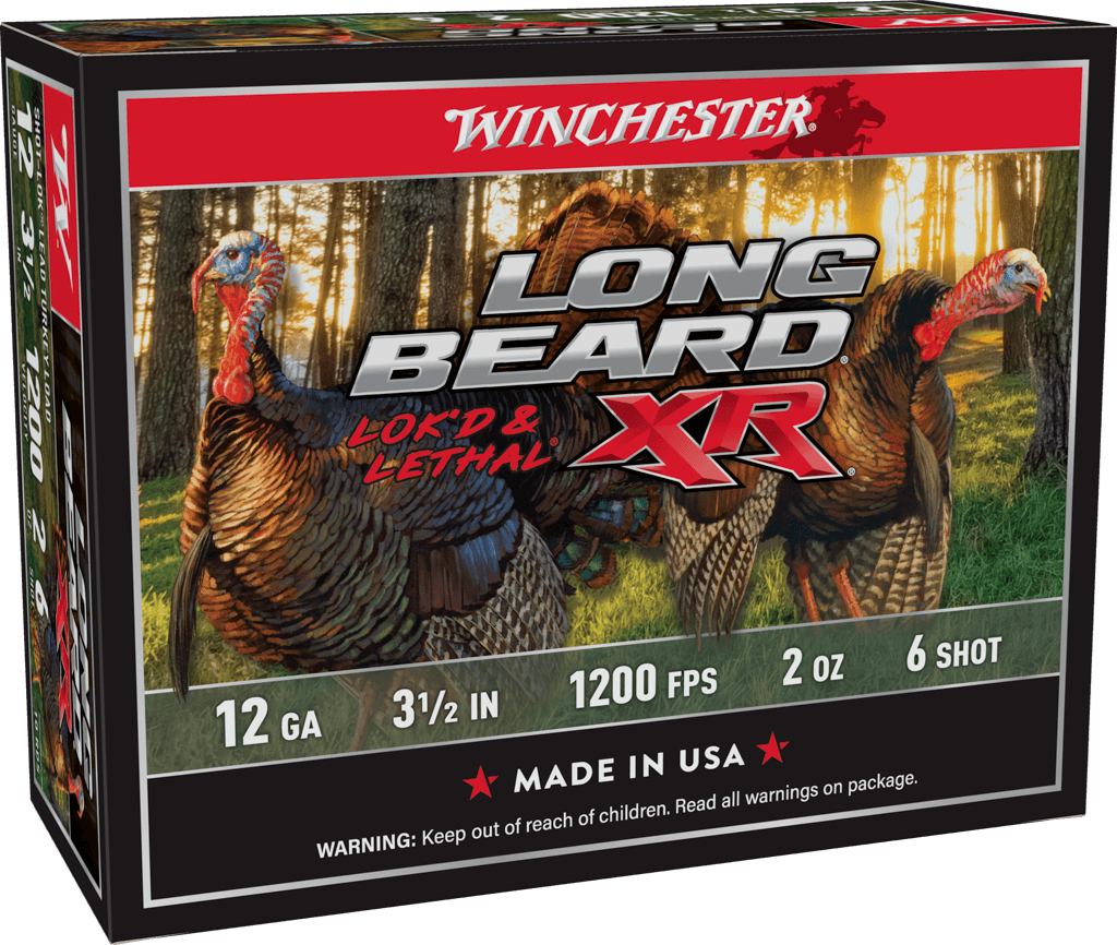 Winchester Long Beard XR 12 Gauge Shotshell, 3.5 Inch, #6 Shot, 2 Oz, 10 Rounds per Box