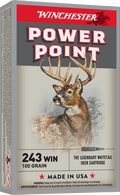 Winchester Ammo Super X Power Point .243 Winchester 100-Grain Centerfire Rifle Cartridge, 20 Rounds