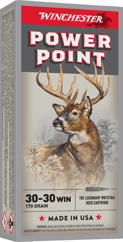 Winchester Ammo Super X Power Point 30-30 Winchester 170 Grain Centerfire Rifle Ammunition - 20 Rounds per Box