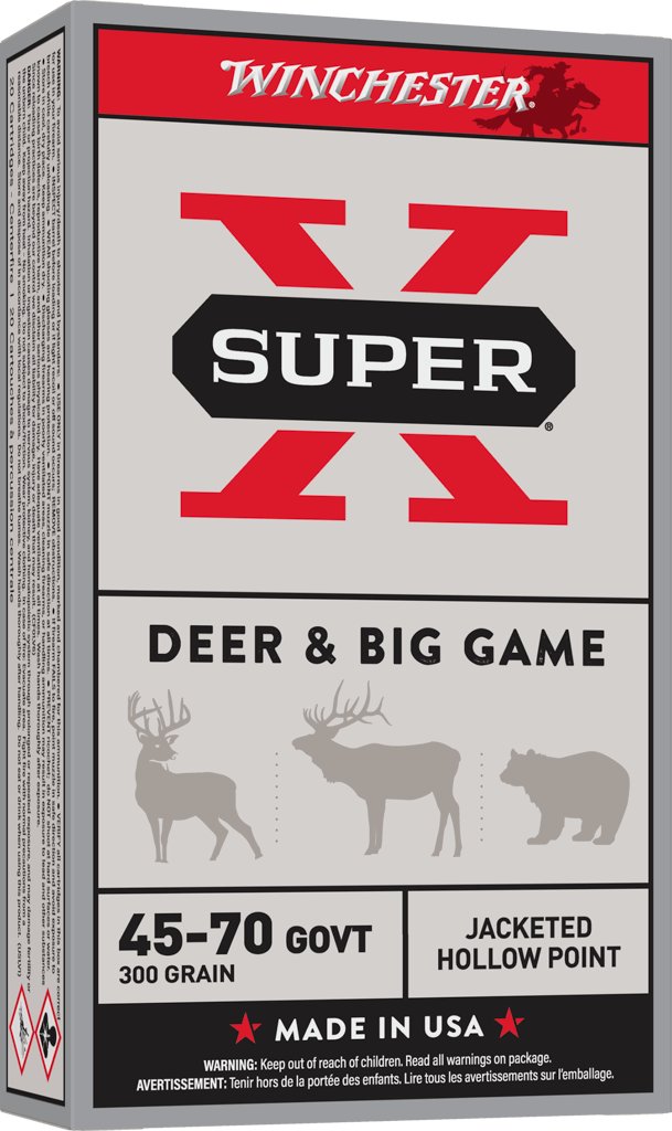 Winchester Ammo Super X .45-70 Government 300 Grain Jacketed Hollow Point Rifle Ammunition - 20 Rounds per Box