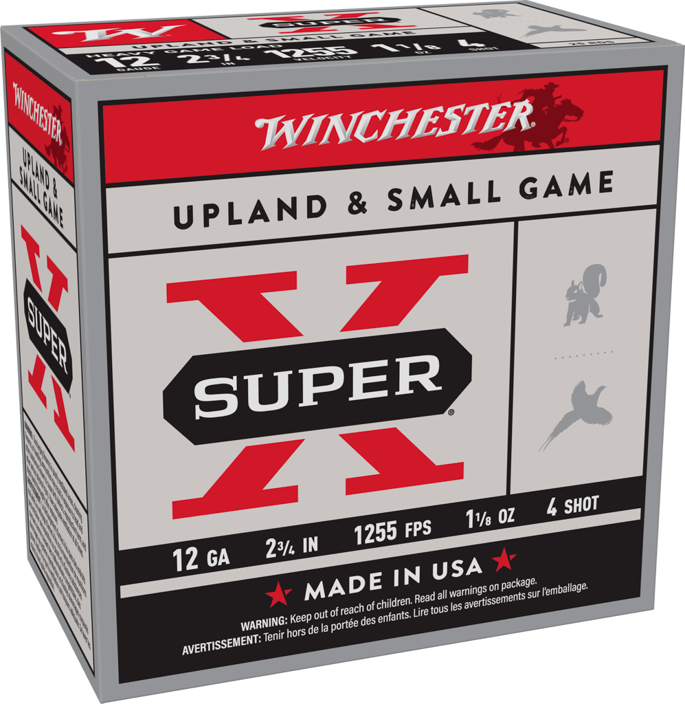 Winchester Ammo Heavy Game Load 12 Gauge 2 3/4 Inch, 1 1/8 oz Lead Shot, 1255 FPS - XU12H4