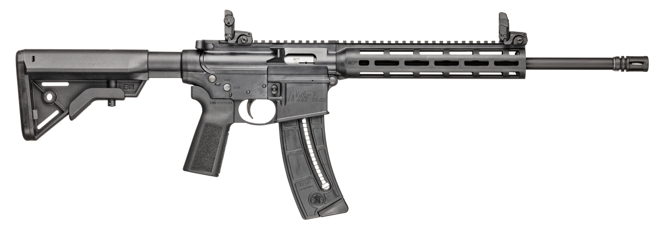 Smith & Wesson M&P 15-22 Sport B5 .22LR Rifle with 16.5-Inch Threaded Barrel and Magpul MBUS Sights