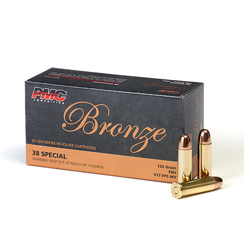 PMC Bronze .38 Special 132 Grain FMJ — 50 Rounds